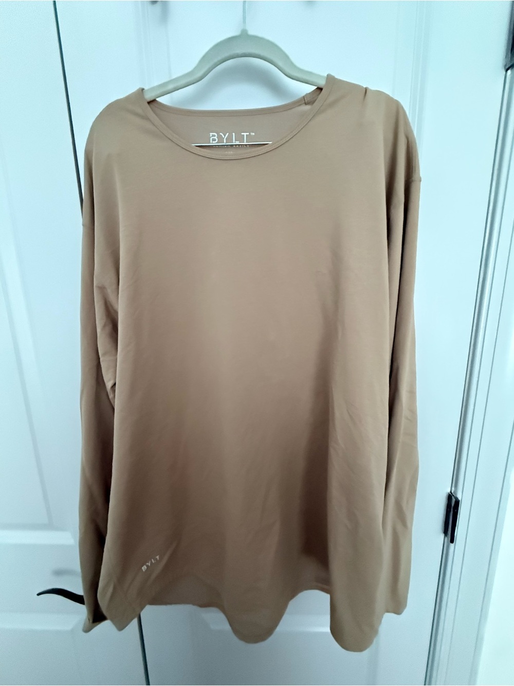 BYLT Men’s Long Sleeve Crewneck Top - Tan